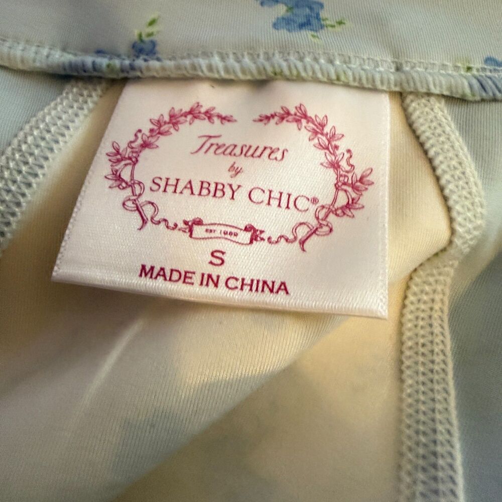 Treasures by Shabby Chic Woman Jacket Blue With Cream Size Small New - Picture 8 of 8